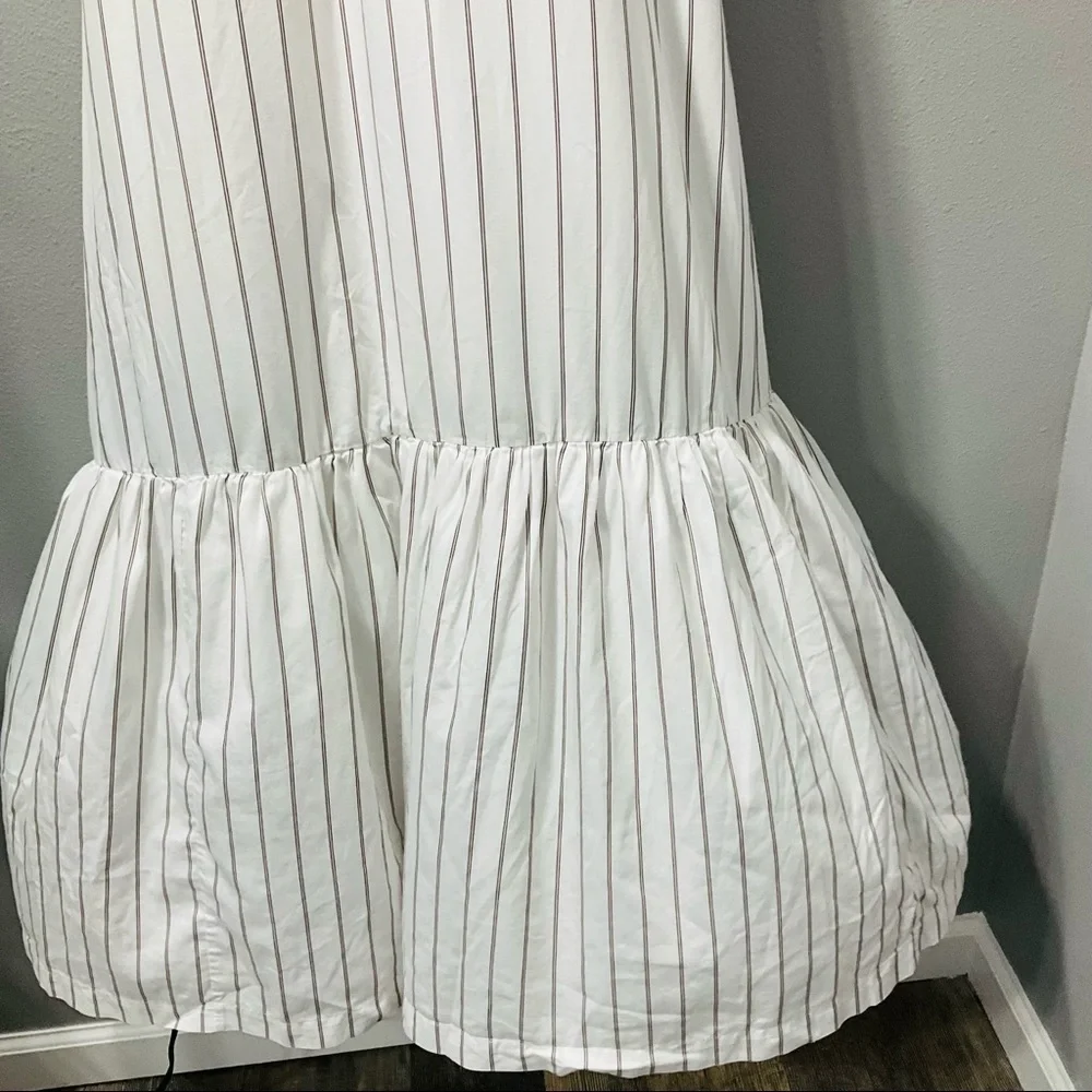 3.1 Phillip Lim Striped Tent Dress size 10 white with light brown strips D130 - Picture 6 of 14